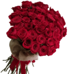 Buquê com 50 rosas
